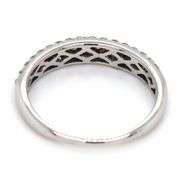 14kt White gold 0.25ctw pave diamond band