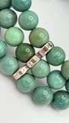 925 Sterling Silver  Turquoise Three Strand Bracelet