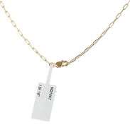 New 0.40ctw Diamond Open Gucci Style Sideway Pendant Necklace in 14K