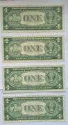 Four Consecutive CH CU !935 F $1 Silver Certificates