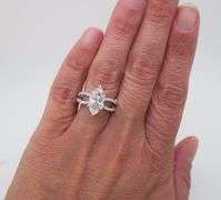 Certified 2.85CTW Marquise Diamond Ring