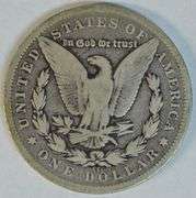 Ultra Rare 1893-CC Morgan Silver Dollar in VG/Fine