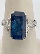 CERTIFIED BRAND NEW NATURAL BURMESE SAPPHIRE WITH DIAMOND RING