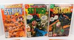7 Vintage Military Comic Books