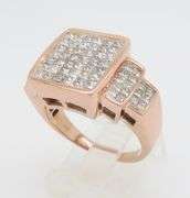 Invisible Set 3.76CTW Diamond Ring Crafted in Rose Gold