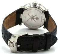 Korloff blue mother of pearl and pave diamond quartz watch