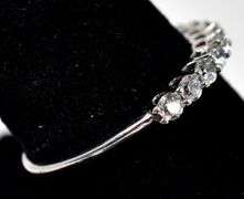 CZ Gemstone Ring in Sterling Silver