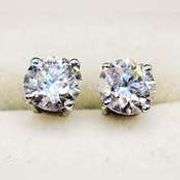 Sparkling 4 Ct Eye Clean Lab Simulated Diamond Earrings