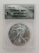 2020 (W) Silver Eagle, ANACS MS70