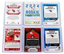 Marvin Harrison, Jr. Lot of 6 Rookie Football Cards