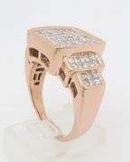 Invisible Set 3.76CTW Diamond Ring Crafted in Rose Gold