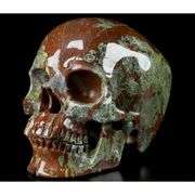 Dragon Blood Jasper Hand-Carved Crystal Skull