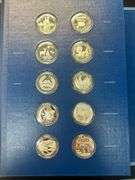 INCREDIBLE 50 State (50 pcs) Bicentennial 1 oz+ Solid Sterling Silver Set in album