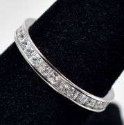 CZ Gemstone Band Ring in Sterling Silver