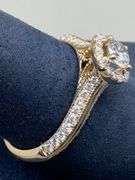 14K White Gold Round Brilliant Cut 1 Carat Diamond Ring