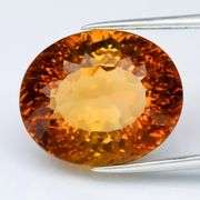 HIGH FIRE FLASHING!!! 13.31ct VVS Imperial Topaz!!!