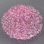 360 pieces! 2.01ct diamond cut pink Sapphire set