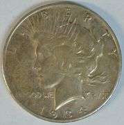 Fully struck key date 1934-S Peace Silver Dollar in XF