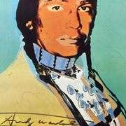 The American Indian Series (Black) by Andy Warhol (1928-1987)