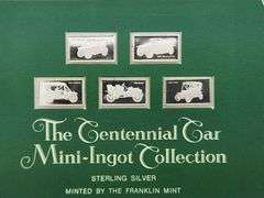 The Centennial Car Mini-Ingot Sterling Silver Bar Collection