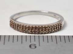 Diamond Band Ring in Sterling Silver