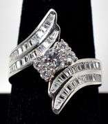 CZ Gemstone Ring in Sterling Silver