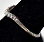 CZ Gemstone Enhancement Band Ring in Sterling Silver