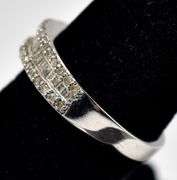 Diamond Ring in Sterling Silver