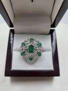 Extremely fine Victorian Emerald and diamonds ring