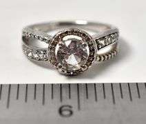 CZ Gemstone Ring in Sterling Silver