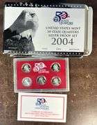 2 Each 2004, 2005, 2006, 2007, & 2008 SILVER State Quarters Proof Sets (10 sets)