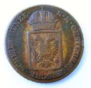 Rare 1848 2 Kreuzer Coin