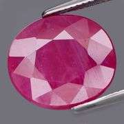 Pendant cut! Strong color! 3.15ct REAL Winza Ruby! Untreated!