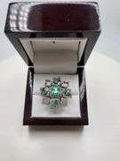 Extremely fine Victorian Emerald and diamonds ring