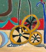 Spectacular Large Size Original Painting by Mexican Contemporary Master ROMGO