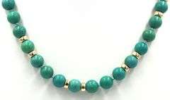 Turquoise Composite bead necklace