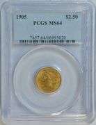 Basically Gem BU 1905 $2.50 Liberty Gold Piece. PCGS MS64