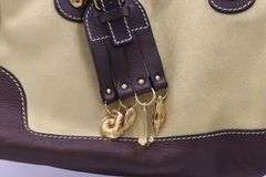 Celine gold and brown durable handle bag