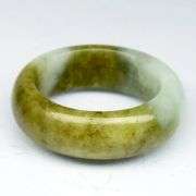 All natural size 7.25 Burmese Jade Ring! 23.97 carats!
