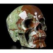 Dragon Blood Jasper Hand-Carved Crystal Skull