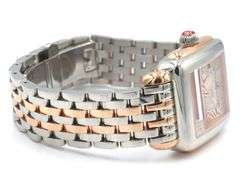 Michele Deco Madison Mid 31mm  2-Tone Diamond Dial Quartz Watch
