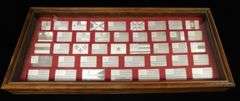 Scarce 104+ oz Solid Sterling Silver Franklin Mint Flags of America Ingots