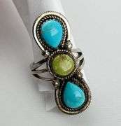 925 Sterling Silver American Style Turquoise Ring
