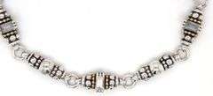 Lagos Caviar 2-tone white topaz bracelet