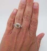 1.49CTW Chocolate Diamond Halo Ring