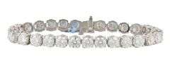 New 17.75ctw Round Diamond Tennis Bracelet in 14K