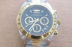 NEW INVICTA MEN'S TWO TONE SPEEDWAY CHRONOGRAPH WATCH