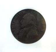 1791 Small Eagle One Cent Washington President, NGC VF25BN