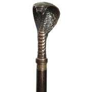 Wooden Cane with Copper Brass Cobra Handle
