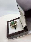 Extremely fine Emerald and diamond ring